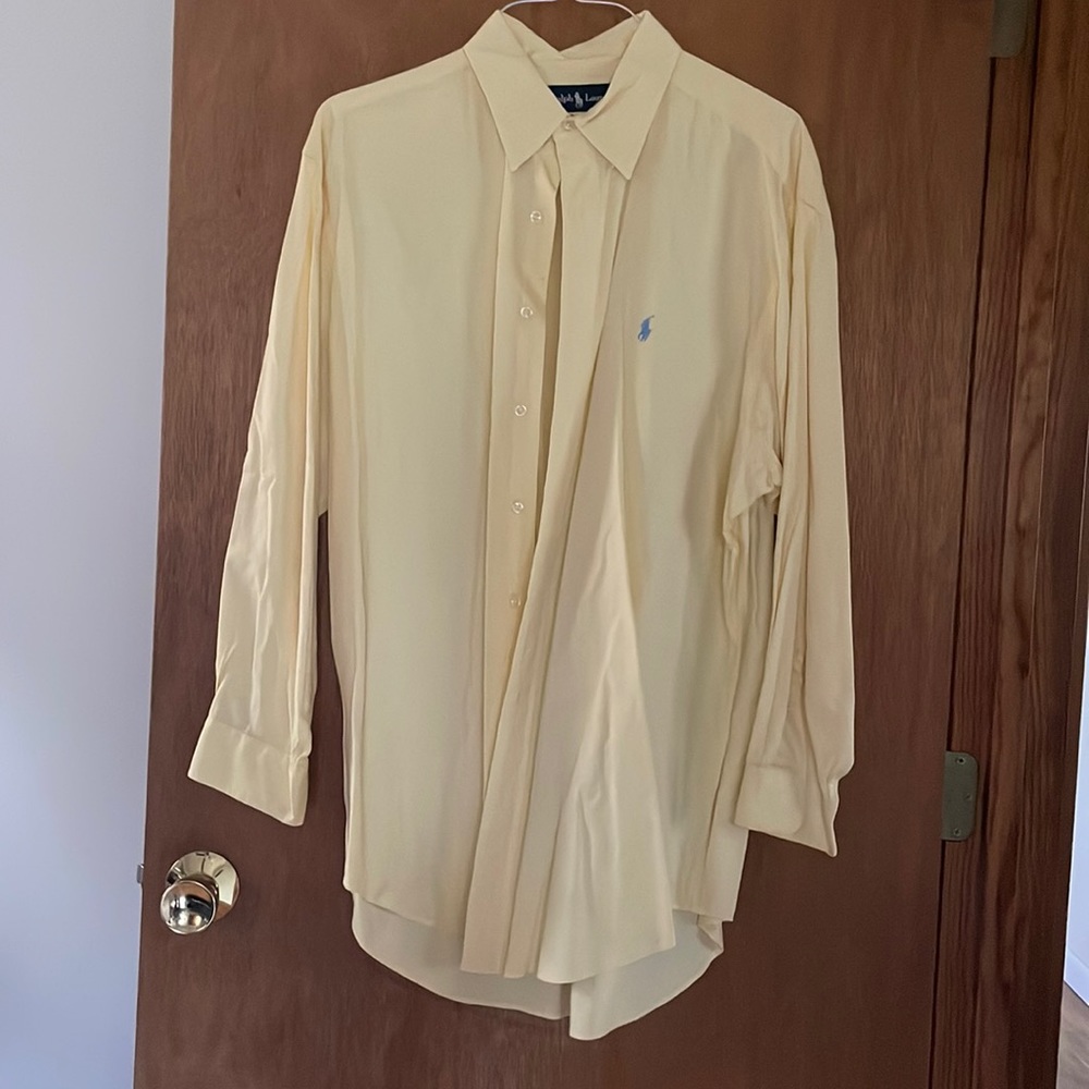 Yellow Ralph Lauren long sleeve button down